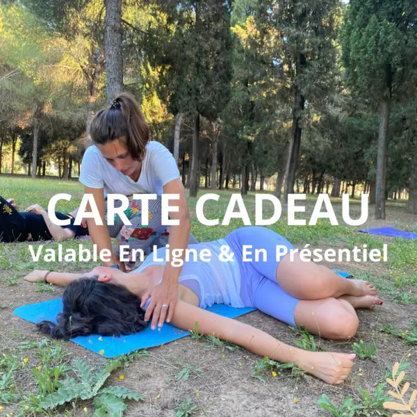 Carte cadeau yoga valable en ligne et en présentiel